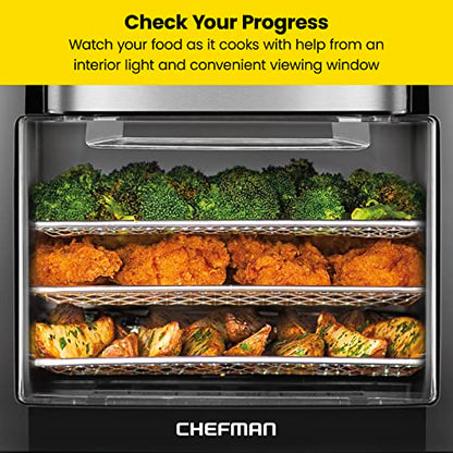 Chefman Multifunctional Digital Heißluftfritteuse+ Rotisserie