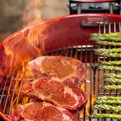 Wasserkocher Joe Charcoal Grill in Red mit Hinged Lid