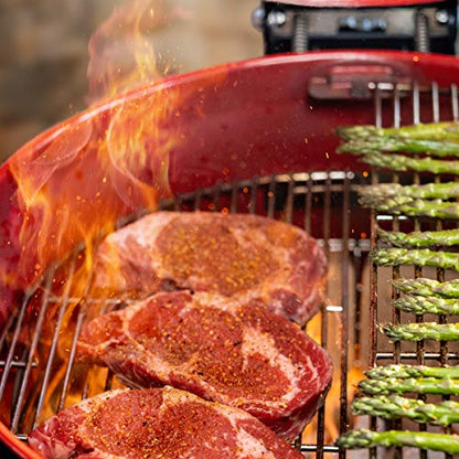 Wasserkocher Joe Charcoal Grill in Red mit Hinged Lid