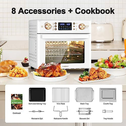 LLIVEKIT 26L Heißluftfritteuse Oven, Oil Free Heißluftfritteuse