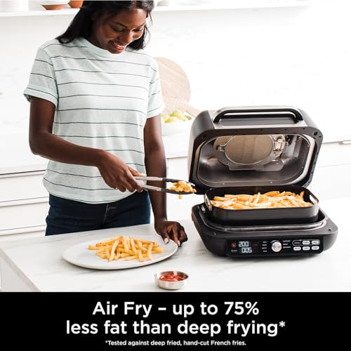 Ninja Foodi MAX PRO Health Grill, Flat Plate & Air Fryer [AG651UK]