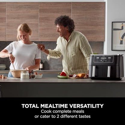 Ninja Foodi Max Doppel Zone Digital Heißluftfritteuse Schwarz AF400UK
