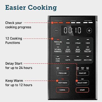 COSORI Elektrisch Pressure Cooker 5.7L, Recipe Book
