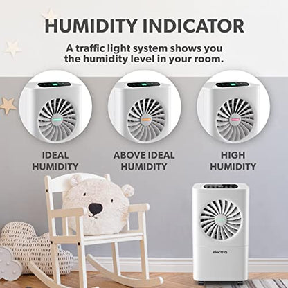 electriQ 10L Dehumidifier, combats damp