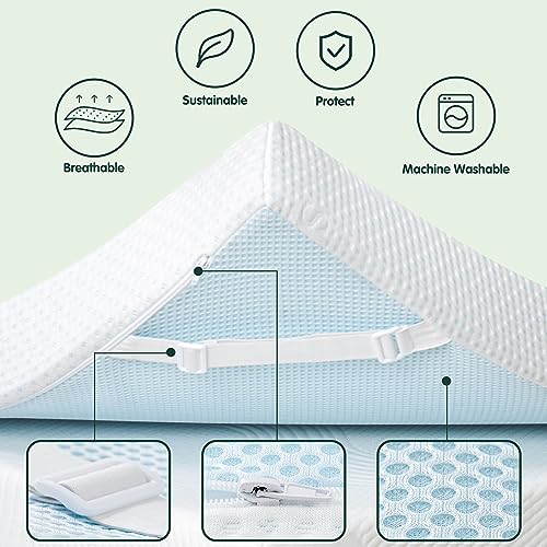 CHUN YI 3 inch Thick Einzel Memory Foam Mattress Topper