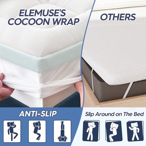 ELEMUSE Doppel-layer Memory Foam Mattress Topper