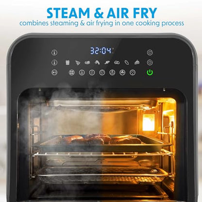 Baridi 12-IN-1 Heißluftfritteuse Steam Oven