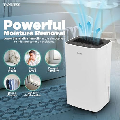 TANNESS 12 L Luftentfeuchter, Luftentfeuchter für Zuhause