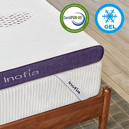 Inofia Sleep Gel Memory Foam Mattress Topper Einzel