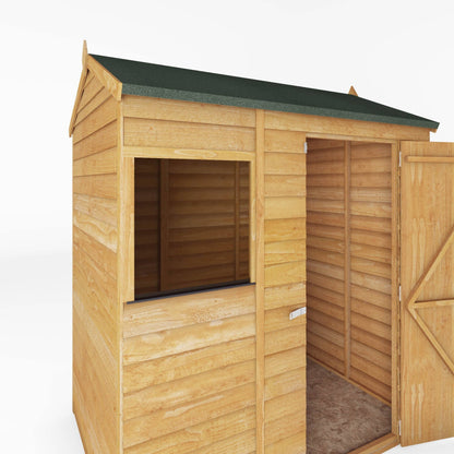 Mercia 6 x 4 Ft Overlap Reverse Apex Shed