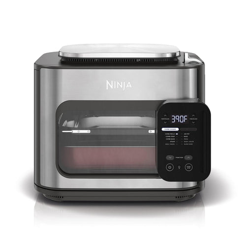 Ninja 12-in-1 Multi-Cooker Combi, Oven & Fryer, 12 Cooking Functions, Family Size Meal in 15 Minutes*, with Baking Tray, Pan and Recipe Guide, Grey, SFP700EU.