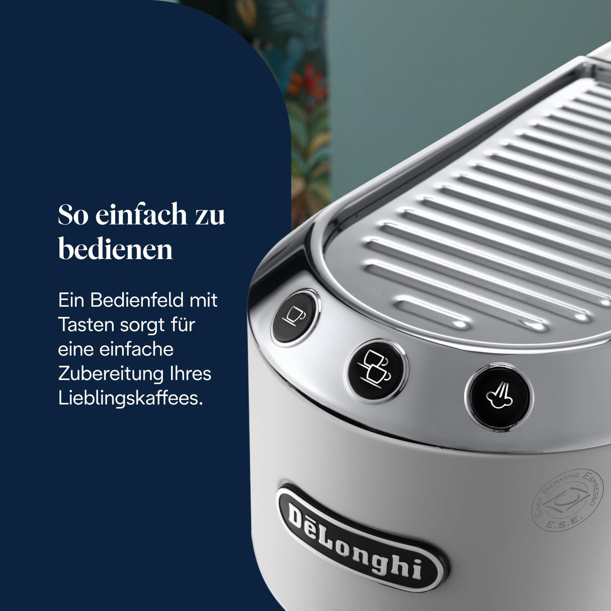De'Longhi Dedica Style - Espressomaschine mit Manuellem Milchaufschäumer