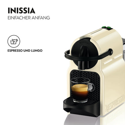 NESPRESSO DE’LONGHI Inissia Creme Weiß Original Kapselmaschine EN80.CW