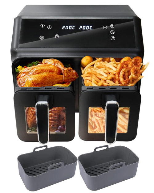 JR JUMIAR Doppel Zone Digital Heißluftfritteuse 9 L