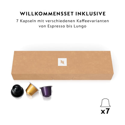 NESPRESSO DE’LONGHI Inissia Creme Weiß Original Kapselmaschine EN80.CW