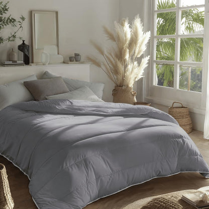 Zelesta Royalbed 135x200 cm 4 Jahreszeiten Decke ohne Bezug – 2-in-1 mit festem Bezug, waschbar & trocknergeeignet, hypoallergen, atmungsaktiv, temperaturregulierend