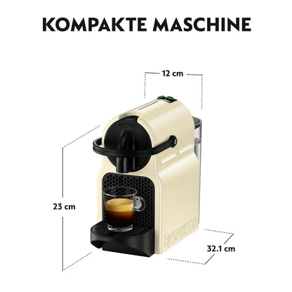 NESPRESSO DE’LONGHI Inissia Creme Weiß Original Kapselmaschine EN80.CW