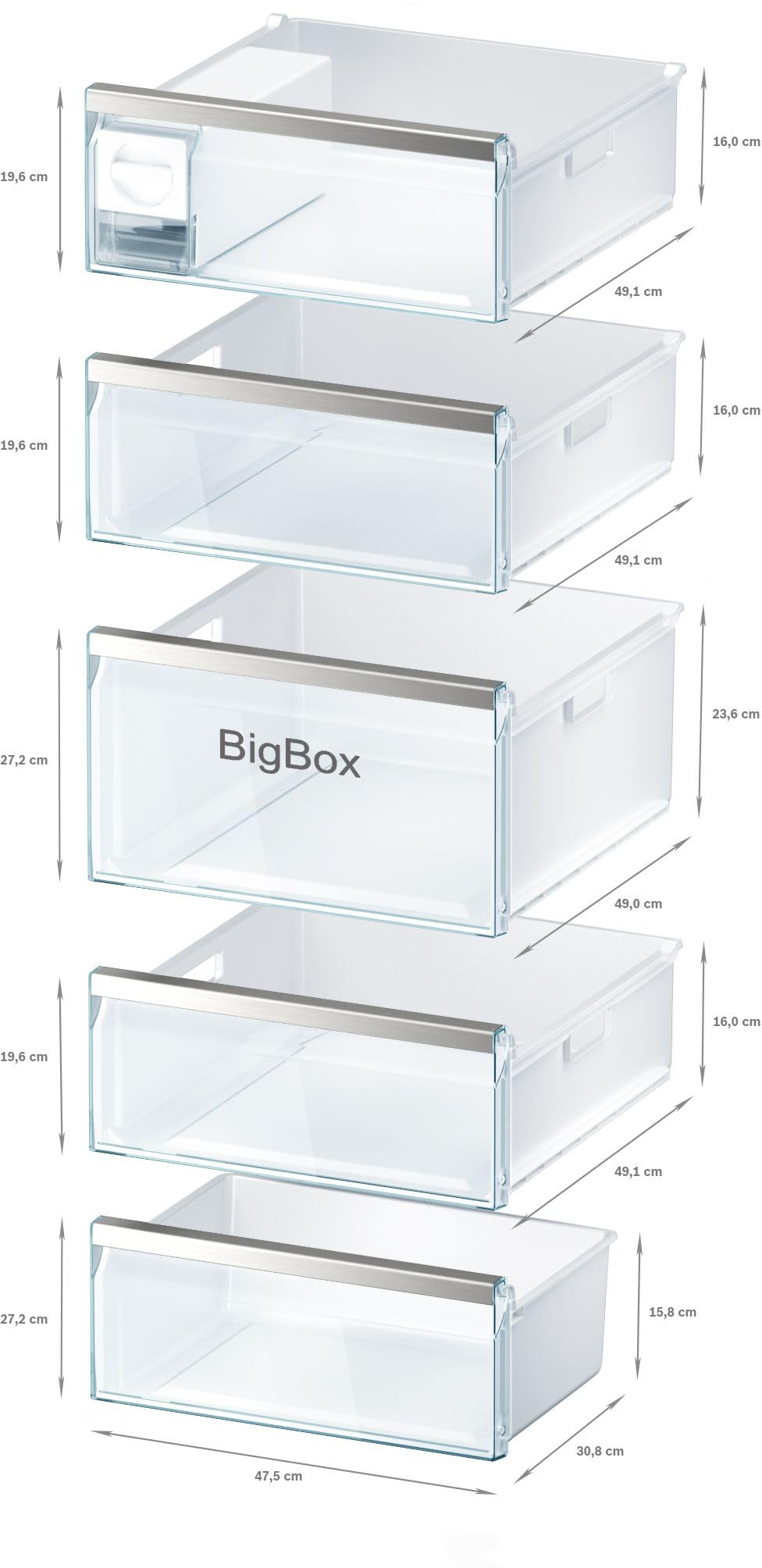 Bosch Hausgeräte GSN54AWDV Serie 6 Freistehender XXL-Gefrierschrank/A+++ / 176 x 70 cm / 188 kWh/Jahr/weiß / 360 l/IceTwister/BigBox