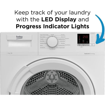 Beko 7 kg Heat Pump Wäschetrockner – Weiß – A+ Rated
