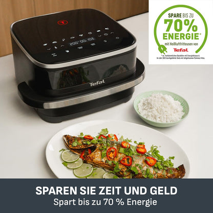 Tefal Easy Fry Mega Heißluftfritteuse – Airfryer mit Sichtfenster