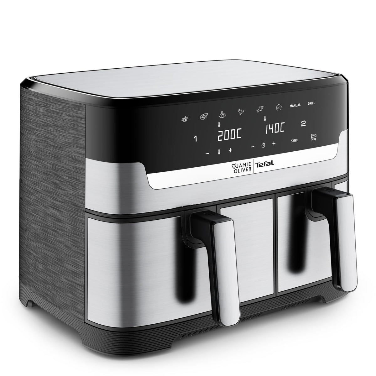 Jamie Oliver by Tefal Dual Drawer Heißluftfritteuse 8,3 L – Airfryer