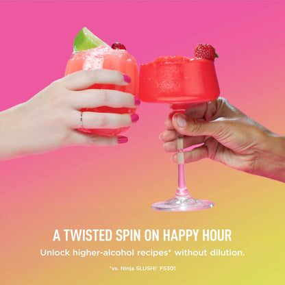 Ninja SLUSHi Twist Smart Frozen Drink Maker with Dual SlushAssist, FS701BL