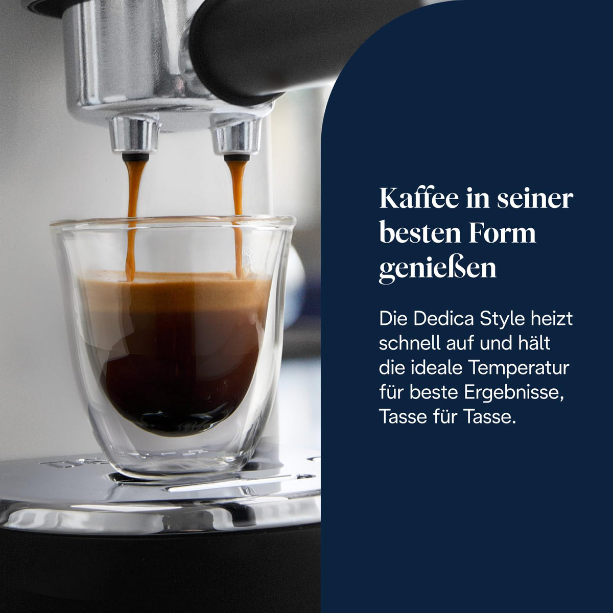 De'Longhi Dedica Style - Espressomaschine mit Manuellem Milchaufschäumer