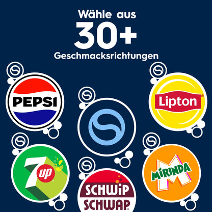 SodaStream CRYSTAL 3.0 Wassersprudler - 2x 0,7L Glaskaraffe & CO2-Zylinder