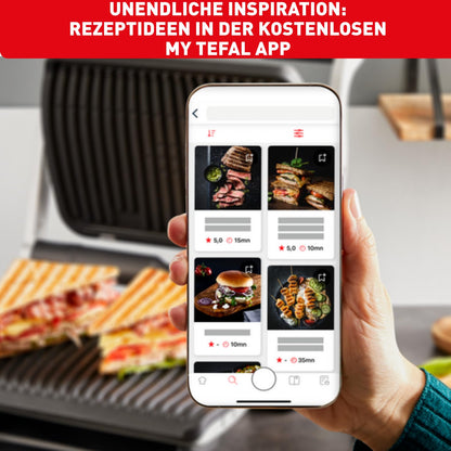 Tefal OptiGrill+ XL Kontaktgrill, 9 Programme, manueller Modus