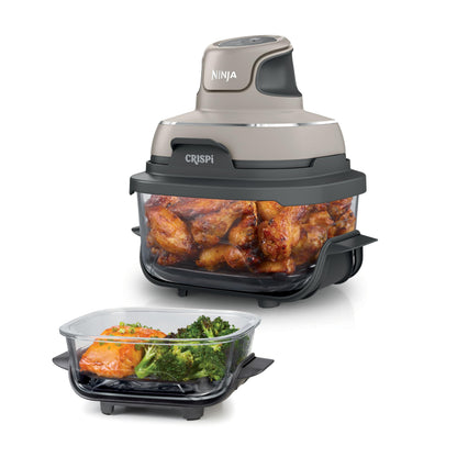 NINJA Heißluftfritteuse "CRISPi PRO 7-in-1 Glas-Air-Fryer Beige AS101EULG