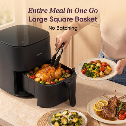 Cosori Air Fryer Pro LE 5 Qt, 9-in-1, Ceramic Coating, Shake Reminder, Grey