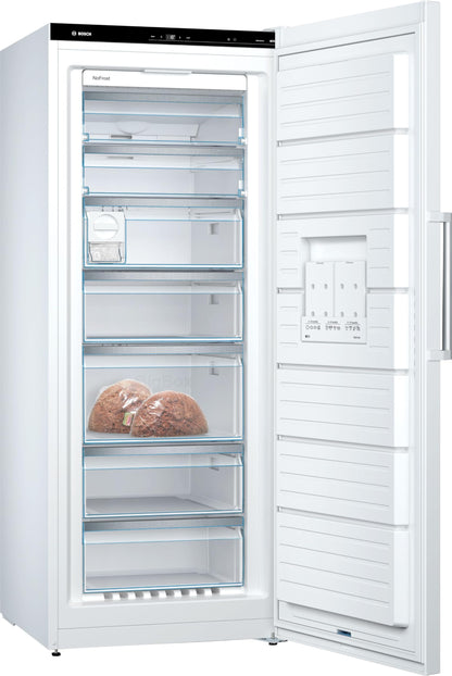 Bosch Hausgeräte GSN54AWDV Serie 6 Freistehender XXL-Gefrierschrank/A+++ / 176 x 70 cm / 188 kWh/Jahr/weiß / 360 l/IceTwister/BigBox