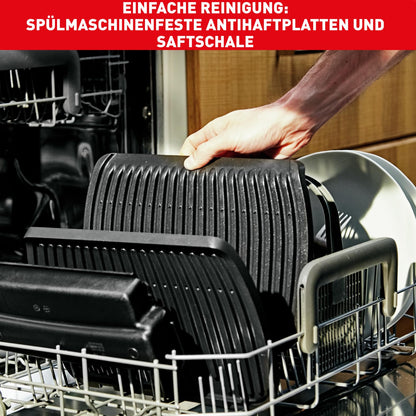 Tefal OptiGrill+ XL Kontaktgrill, 9 Programme, manueller Modus