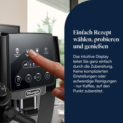 De'Longhi Magnifica Start - Kaffeevollautomat 4 Getränke Schwarz-Grau