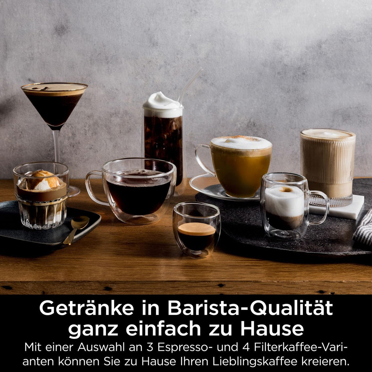 Ninja Luxe Premier 3-in-1-Kaffeemaschine mit Mahlwerk & Aufschäumer, Silber