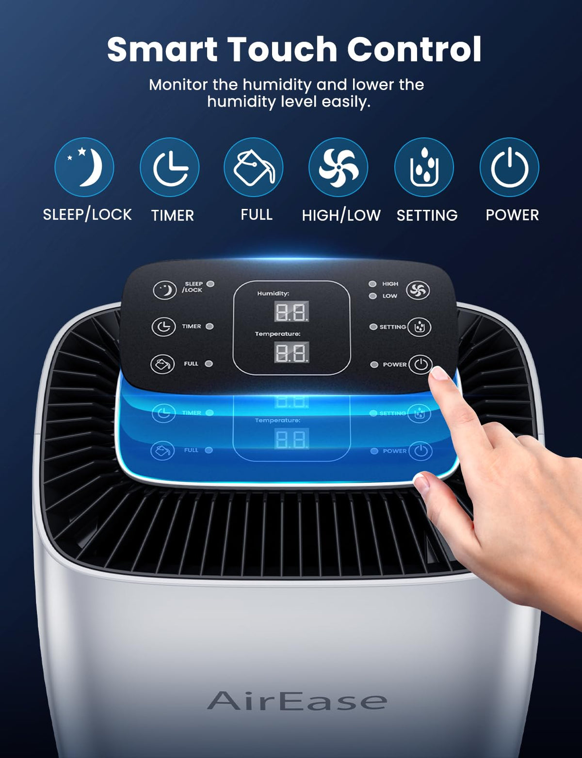 AirEase 12L/Day Dehumidifiers for Home