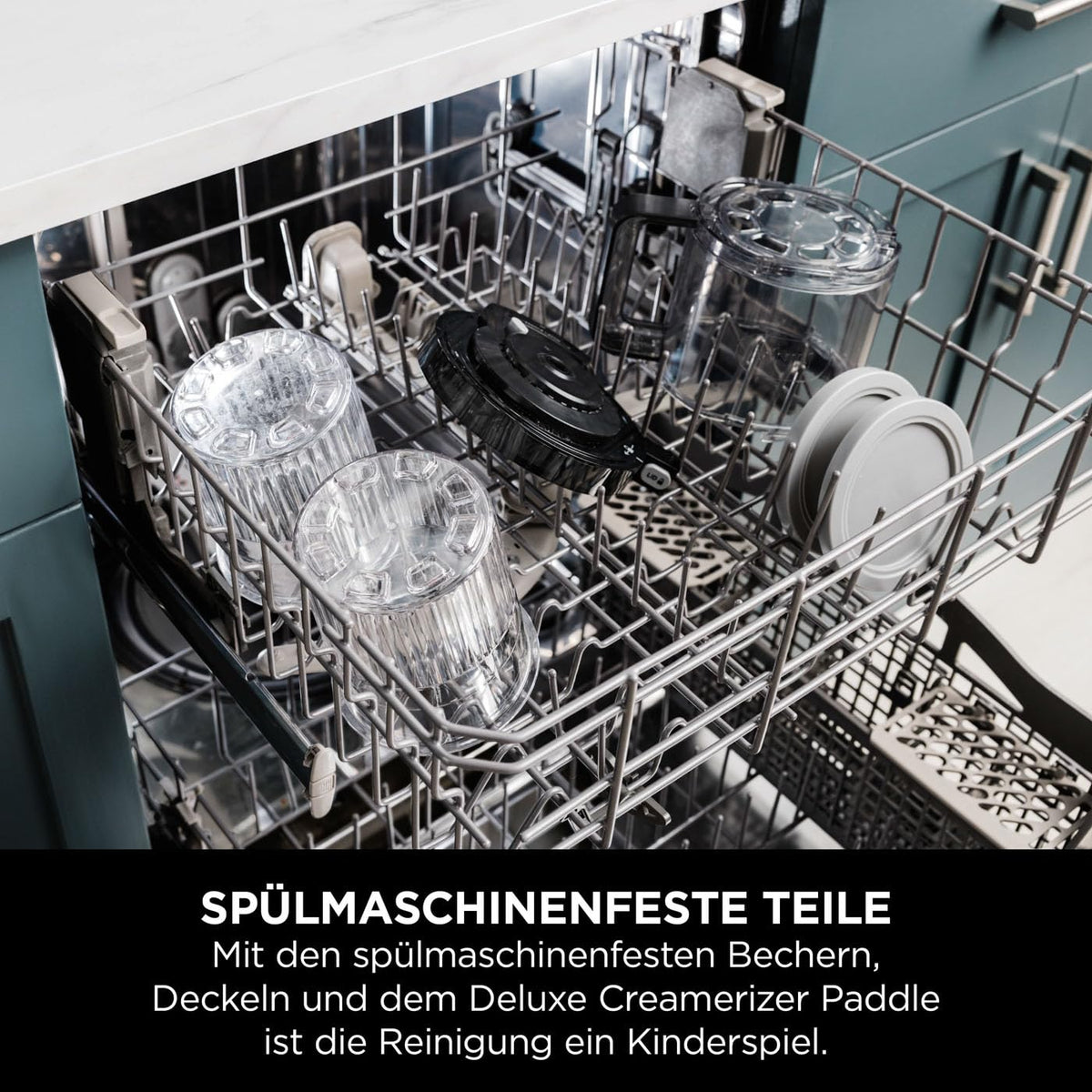 Ninja CREAMi Deluxe Eis- & Eisgetränkmaschine, 2 Becher, Silber