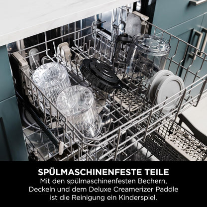 Ninja CREAMi Deluxe Eis- & Eisgetränkmaschine, 2 Becher, Silber