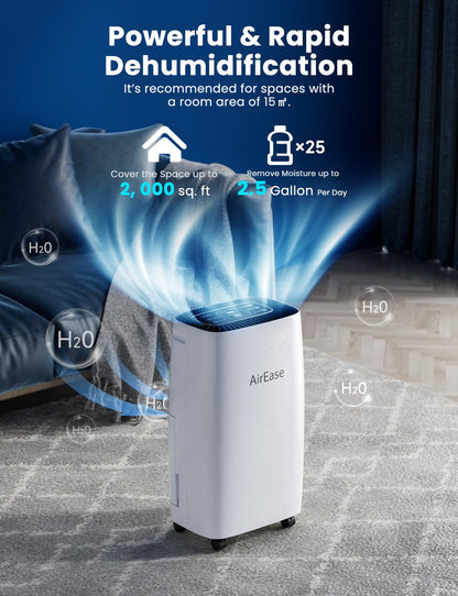 AirEase 12L/Day Dehumidifiers for Home