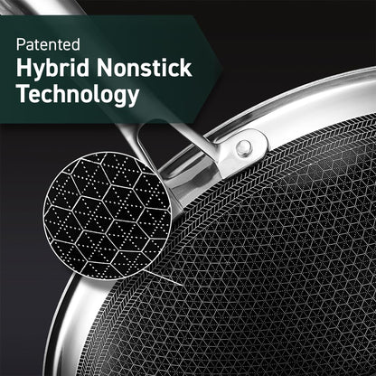 HexClad Hybrid Antihaft Wok