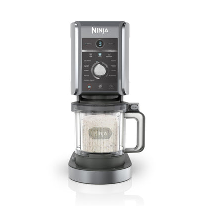 Ninja CREAMi Deluxe Eis- & Eisgetränkmaschine, 2 Becher, Silber