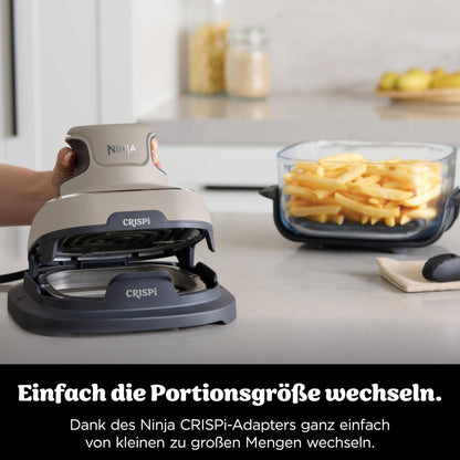 NINJA Heißluftfritteuse "CRISPi PRO 7-in-1 Glas-Air-Fryer Beige AS101EULG