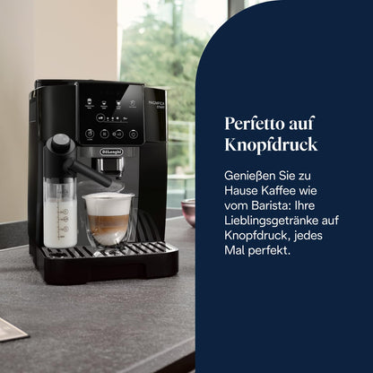 De'Longhi Magnifica Start - Kaffeevollautomat 4 Getränke Schwarz-Grau