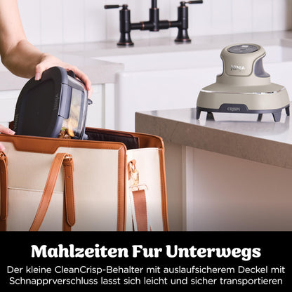 NINJA Heißluftfritteuse "CRISPi PRO 7-in-1 Glas-Air-Fryer Beige AS101EULG