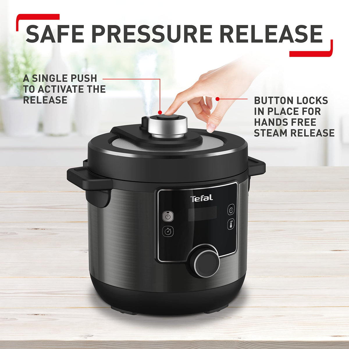 Tefal Turbo Cuisine & Fry, 7.6L Elektrisch Pressure Cooker