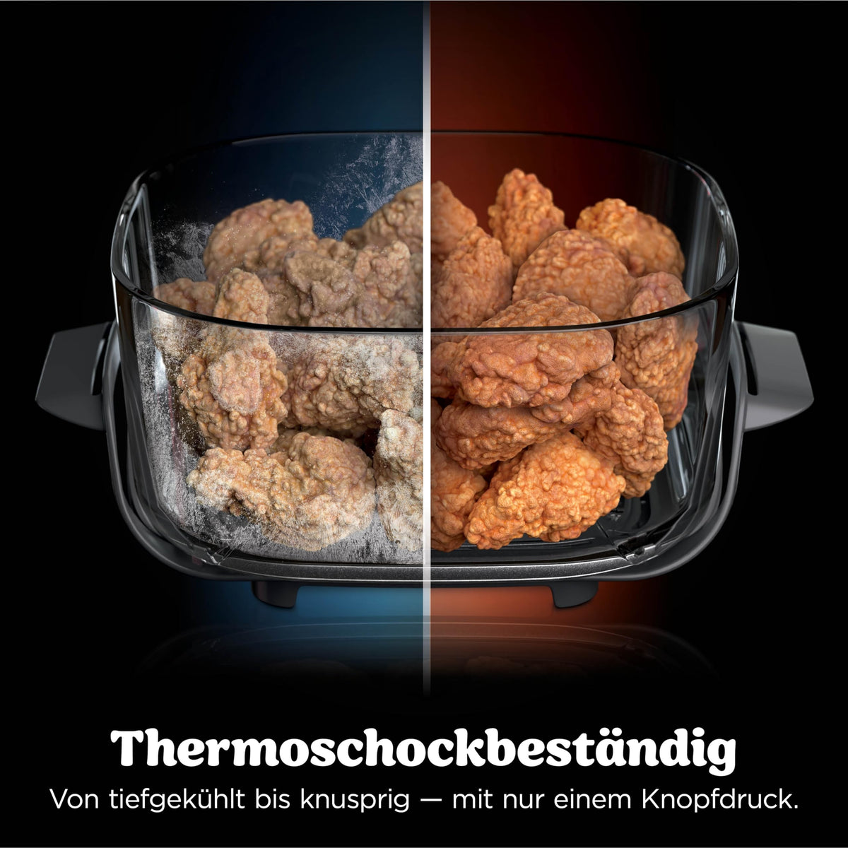 Ninja CRISPi PRO XL Glas-Heißluftfritteuse (Air-Fryer), Weiß AS090EUWH