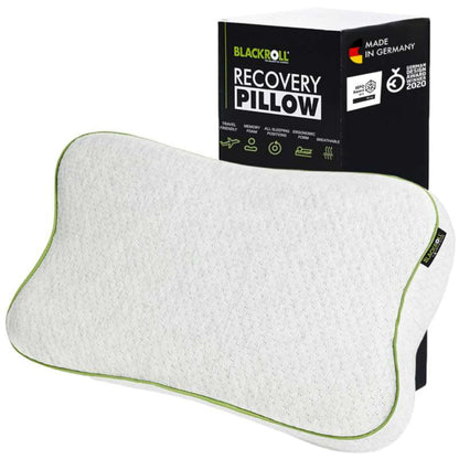 BLACKROLL  Recovery Pillow (50 x 30 cm), Kopfkissen für erholsamen Schlaf, ergonomisches Kissen mit Travel Bag für Reisen, Nackenkissen aus Viscose Memory Schaum, Made in Germany