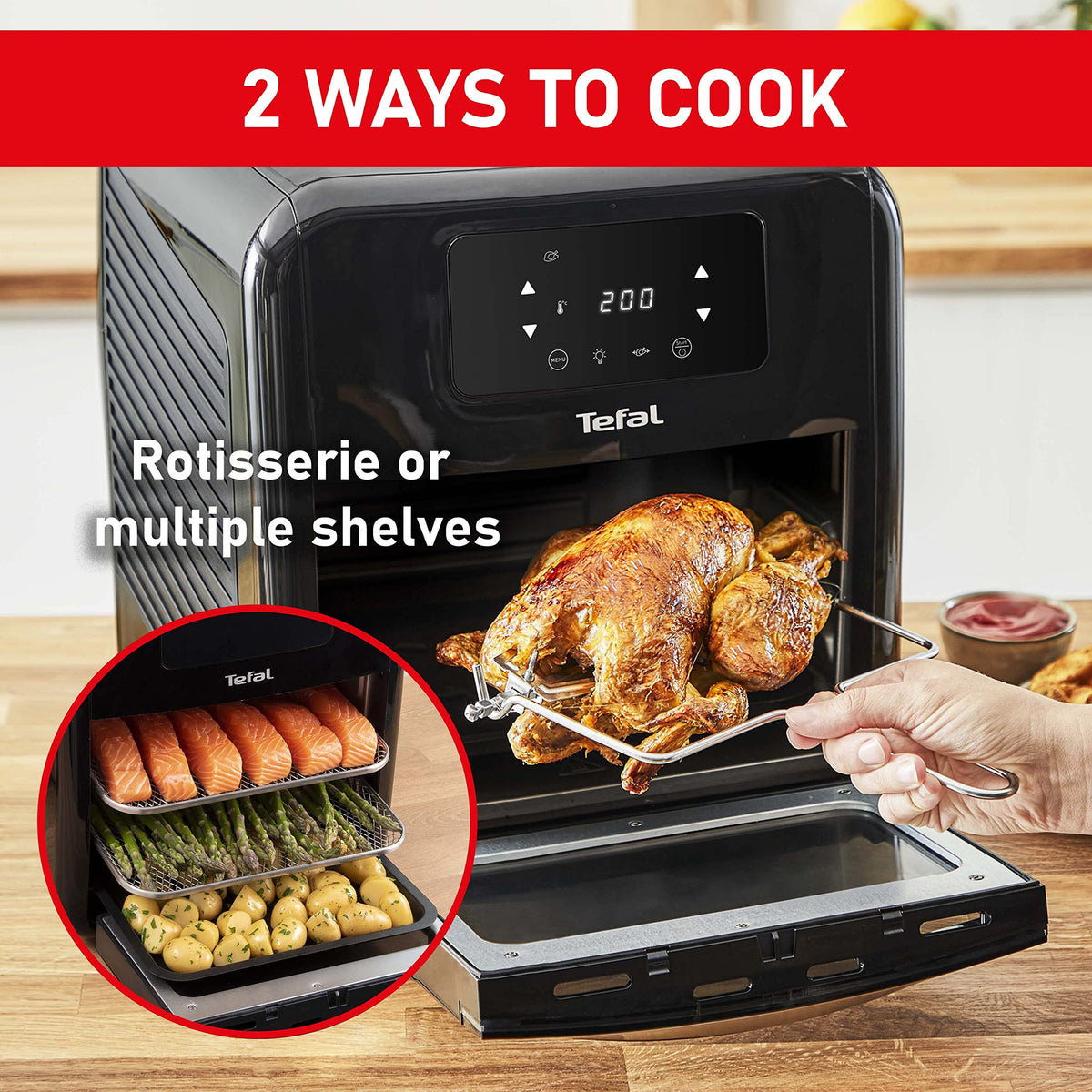 Tefal Easy FryHeißluftfritteuse Oven 9-in-1