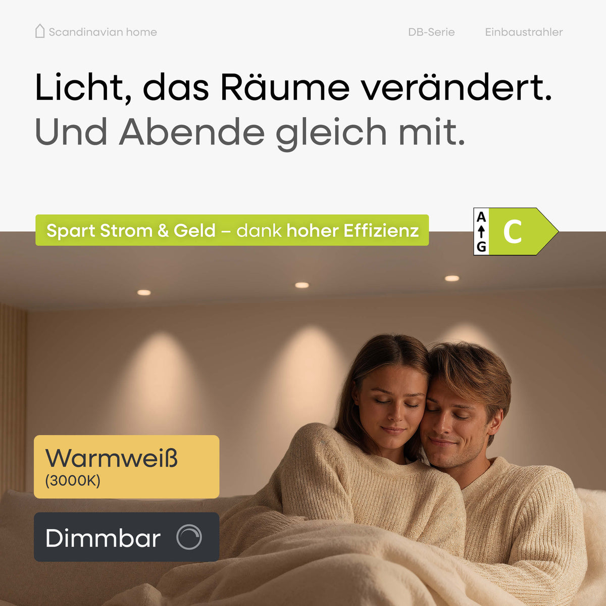 LED Einbaustrahler Dimmbar Schwenkbar Weiß-Matt I DB-Serie