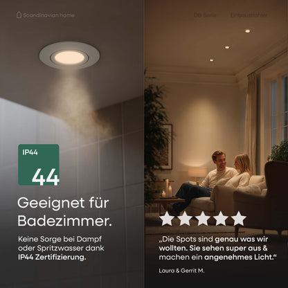 LED Einbaustrahler Dimmbar Schwenkbar Weiß-Matt I DB-Serie